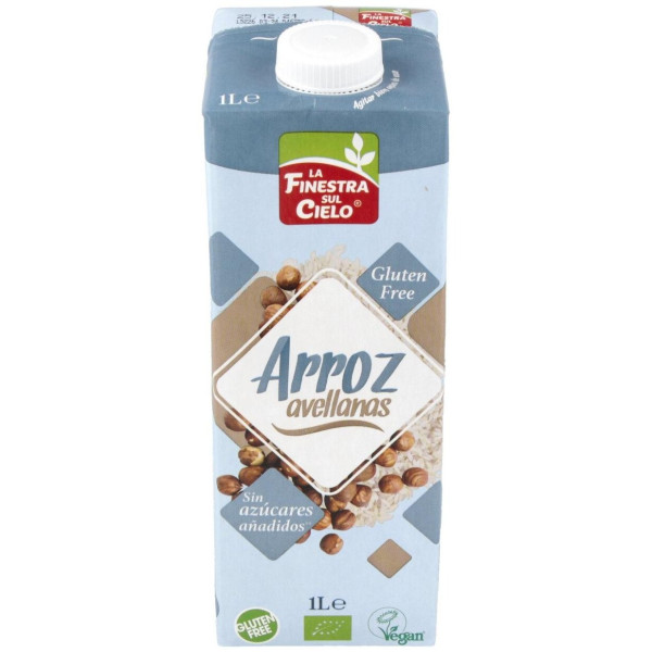 Bebida Vegetal De Arroz Con Avellanas 1Lt 6Uds.