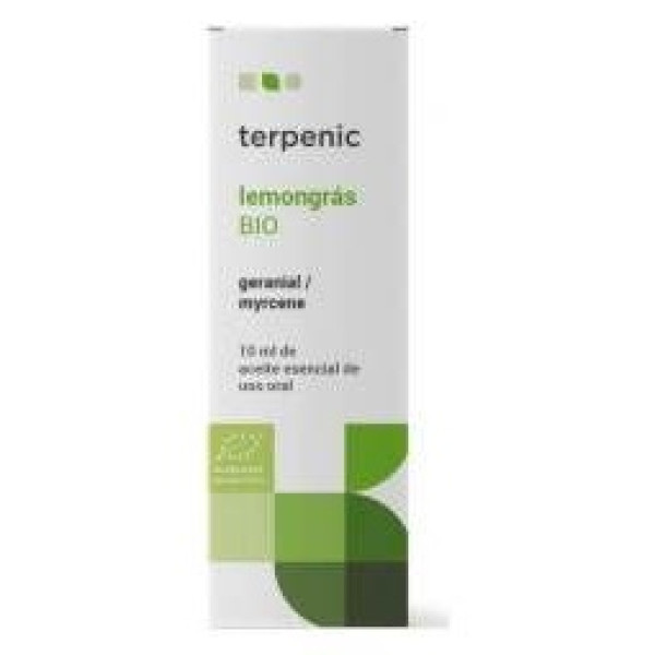 Lemongras Aceite Esencial Alimentario Bio 10Ml.