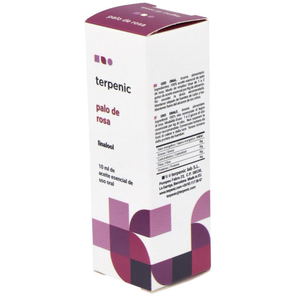 Palo De Rosa Aceite Esencial Alimentario 10Ml.