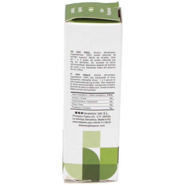 Tomillo Tuyanol Aceite Esencial Alimentario 5Ml.