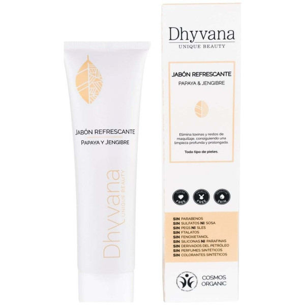 Jabón Refrescante Dhyvana Unique Beauty® Papaya Y Jengibre 100Ml