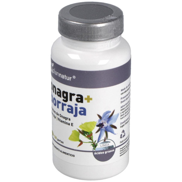Plannatur Onagra + Borraja + Vitamina E 500Mg 120Caps