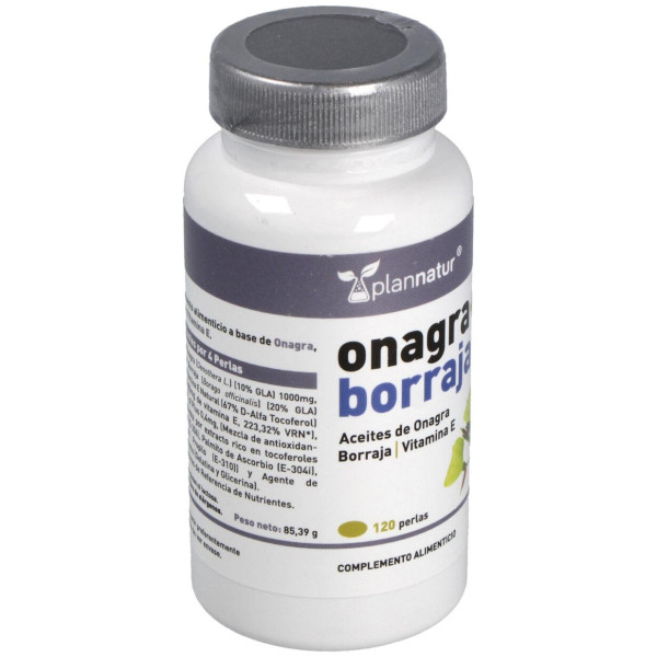 Plannatur Onagra + Borraja + Vitamina E 500Mg 120Caps