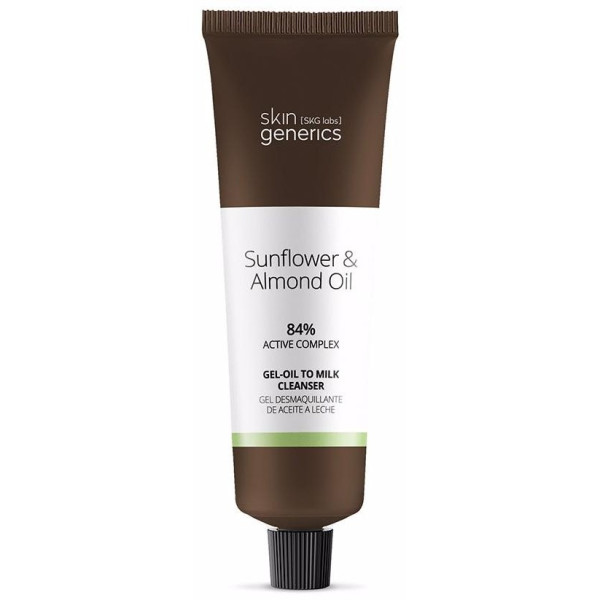 Skin Generics Sunflower 6 Almond Oil Gel-Oil To Milk Cleanser 100Ml