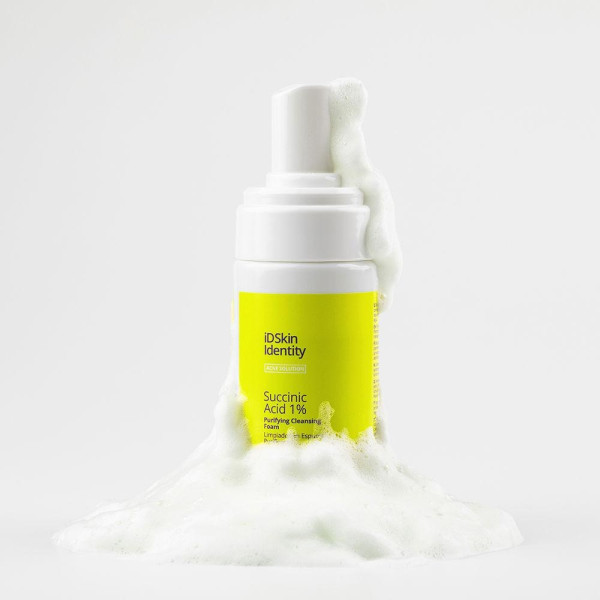 Id Skin Identity Succinic Acid 1% Limpiador En Espuma Purificante 100 Ml