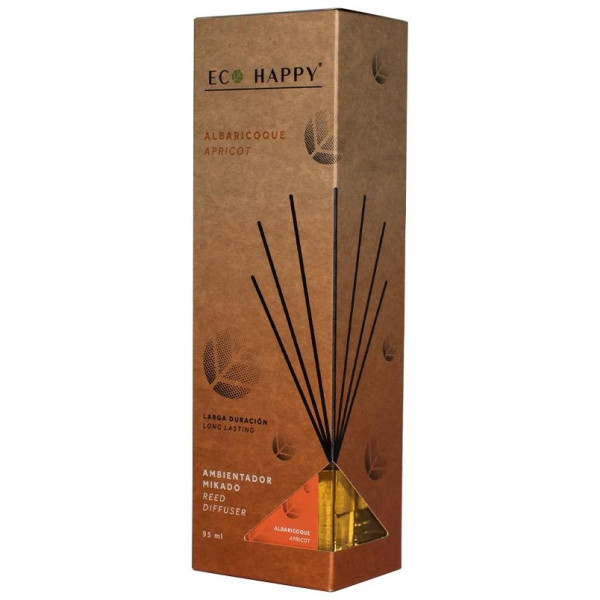 Albaricoque Ambientador Mikado, Decorativos Eco Happy - Perfumes Club