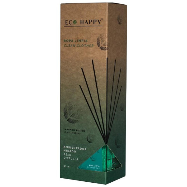 Ropa Limpia Ambientador Mikado, Decorativos Eco Happy - Perfumes Club