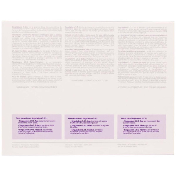 Singuladerm S.O.S Detox-Pollution 4 Viales X 10,5Ml