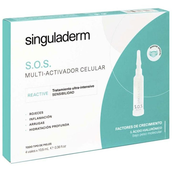 Singuladerm S.O.S Reactive 4 Viales X 10,5Ml