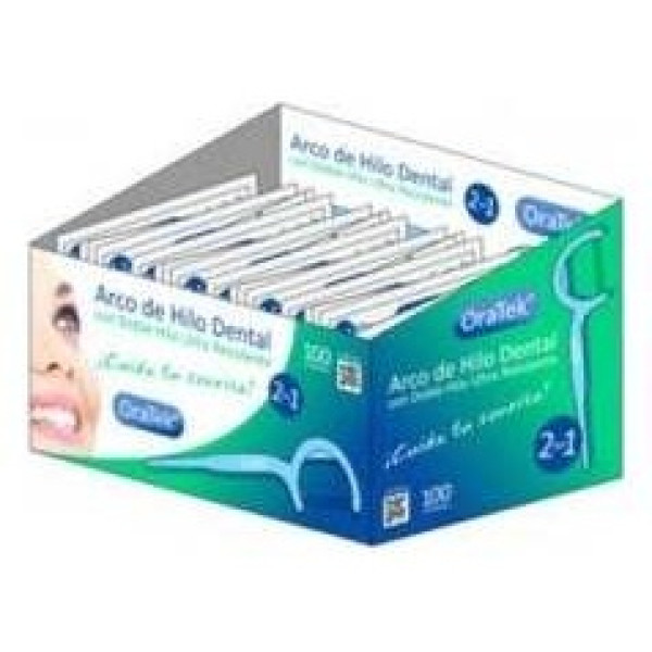 Oratek Arco Hilo Dental Doble Hilo 100 Unidades Individuales