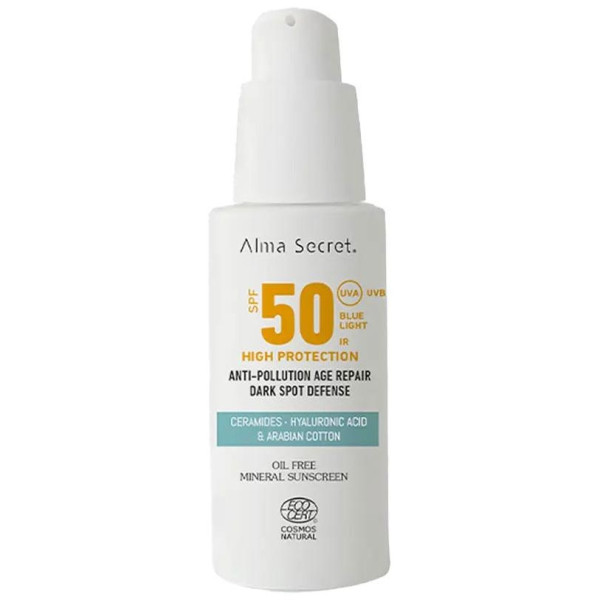 Alma Secret Crema Facial Con Alta Proteccion Solar Spf50 50Ml