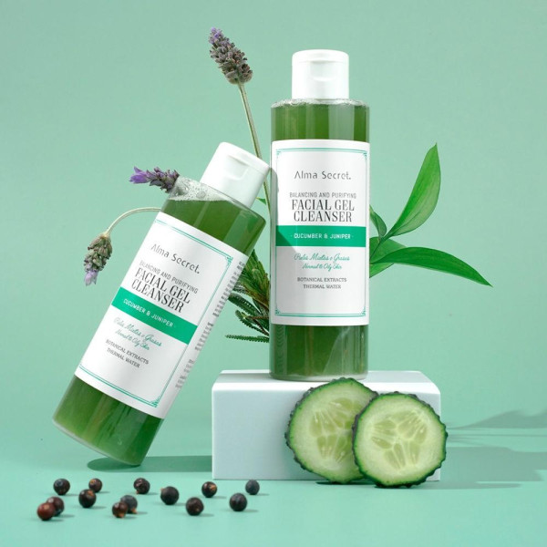 Alma Secret Facial Gel Cleanser Quilibrante Purificante Pepino Y Enebro 200Ml