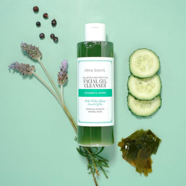 Alma Secret Facial Gel Cleanser Quilibrante Purificante Pepino Y Enebro 200Ml