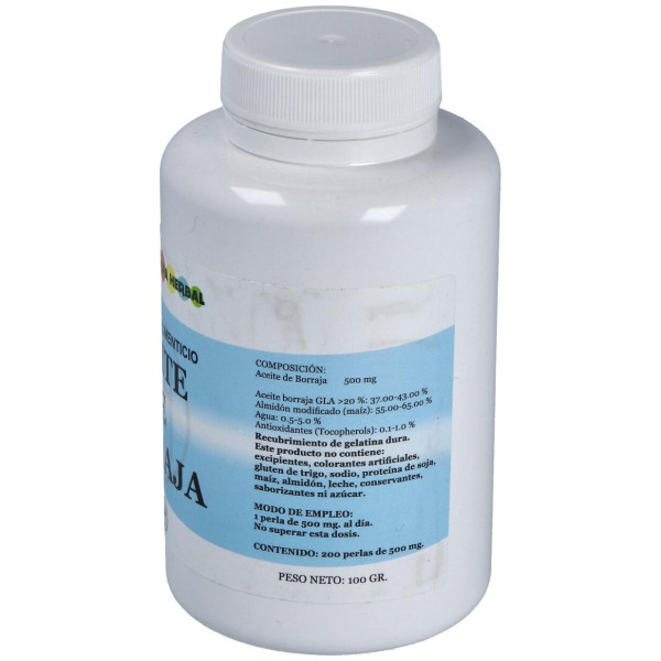 Alfa Herbal Aceite De Borraja 200 Perlas