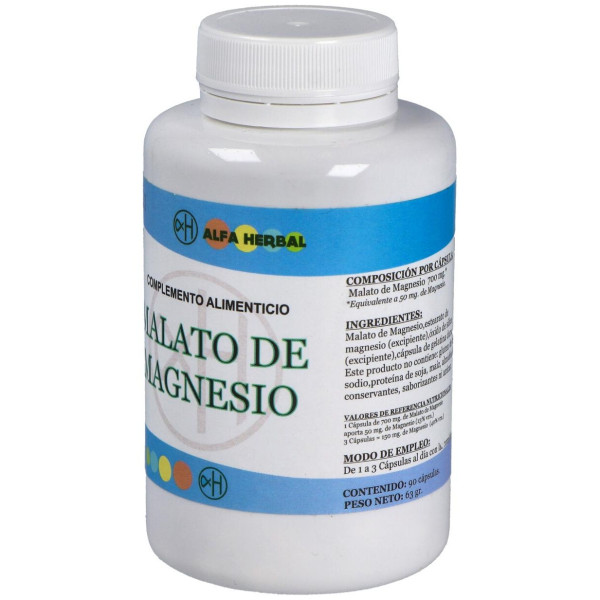 Malato de Magnesio 90caps - Alfa Herbal