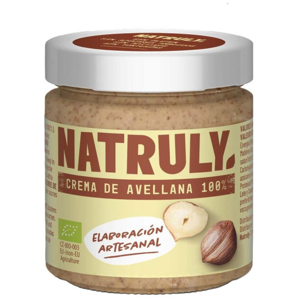 Natruly Crema Avellanas Bio Sin Gluten 200G