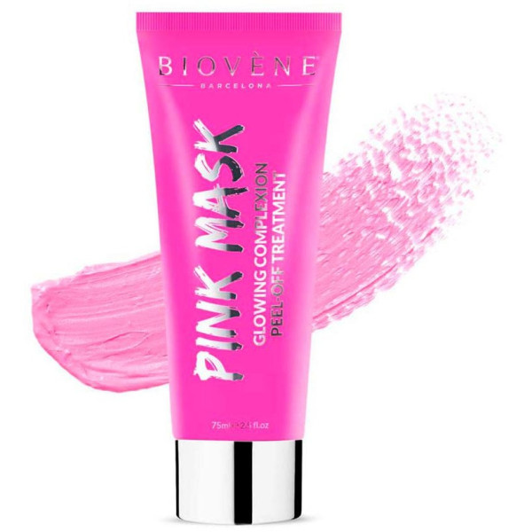 Biovene Pink Mask Glowing Complexion Peel-Off Treatment 75Ml