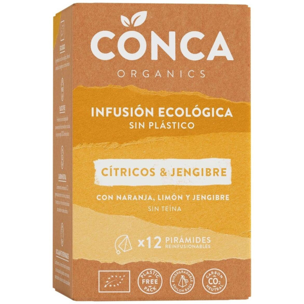 Conca Organics Citricos Y Jengibre Infusion Eco 12Uds