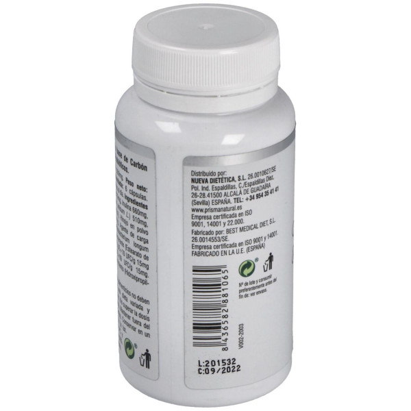 Prisma Natural Carbon Probiotico 550Mg 90Caps