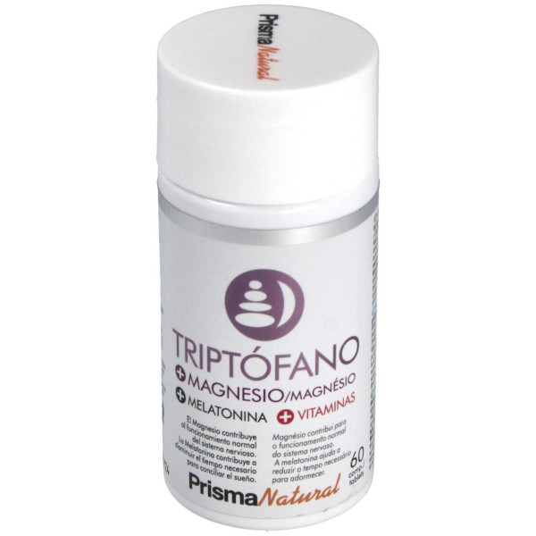 Prismas Natural Triptófano + Magnesio + Melatonina + Vitaminas 60Comp