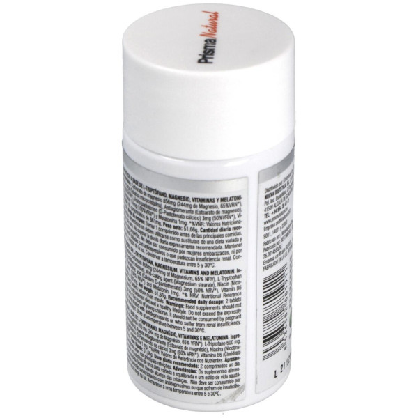 Prismas Natural Triptófano + Magnesio + Melatonina + Vitaminas 60Comp