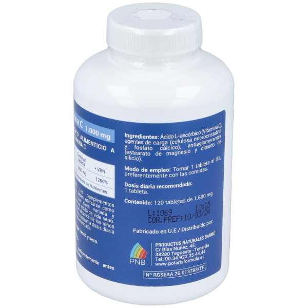 Polaris Vitamina C 1000Mg 120Comp