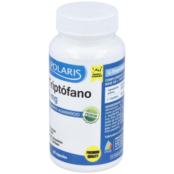 L-Triptofano 500Mg. 60Cap.