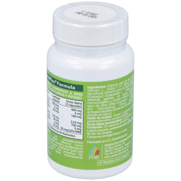 Tensiplus (Ajo+Espino Blanco) 500Mg. 30Cap
