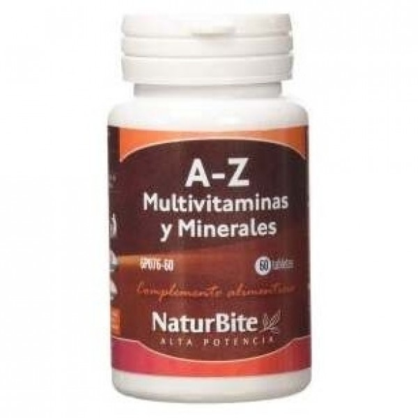 Naturbite A-Z Multivitaminas Y Minerales 60 Tabs