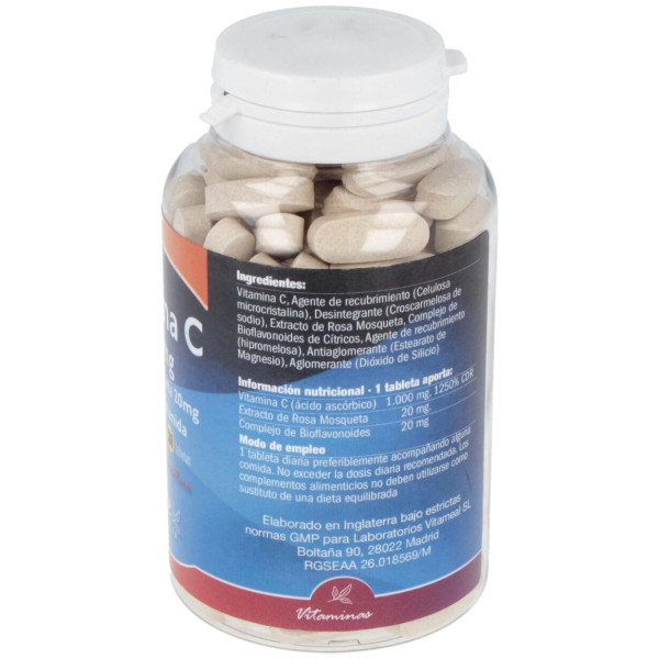 Naturbite Vitamina C Con Rosa Mosqueta 20Mg 180Caps