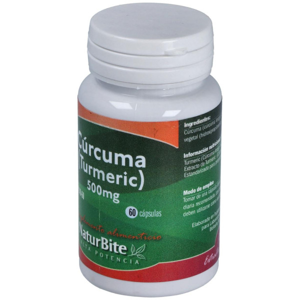 Naturbite Turmeric Curcuma 500Mg 60Caps