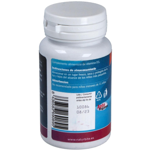 Naturbite Vitamina D3 4000 Ui 60Caps