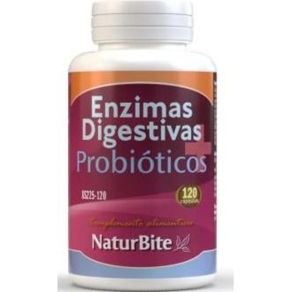 Naturbite Enzimas Digestivas+Probioticos 120Caps