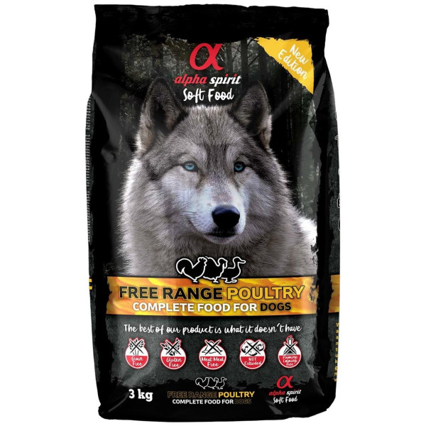 Alpha Spirit Semihúmedo Aves Corral 3 Kg