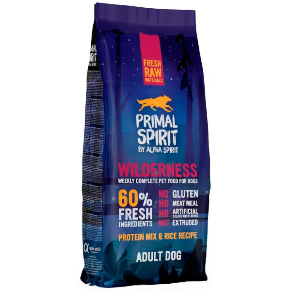 Primal Spirit 60% Wilderness Dog 12Kg