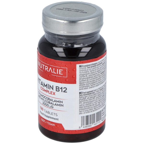 Nutralie Vitamina B12 Complex 120 Cápsulas