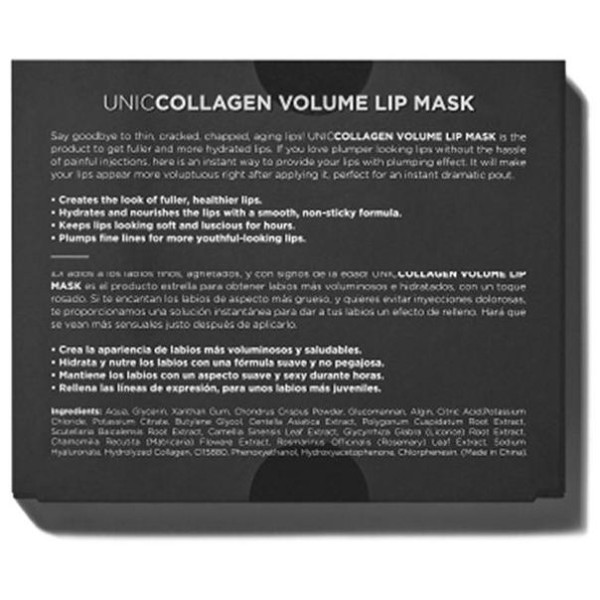 Uniccollagen Volume Lip Mask Patchs, Mascarillas Unicskin - Perfumes Club