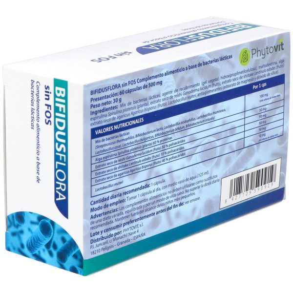Bifidusflora Sin Fos 60Vcaps.