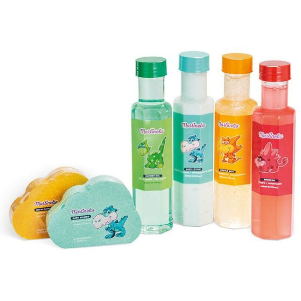 Martinelia Little Dinosauric Complete Bath Set 6Uds