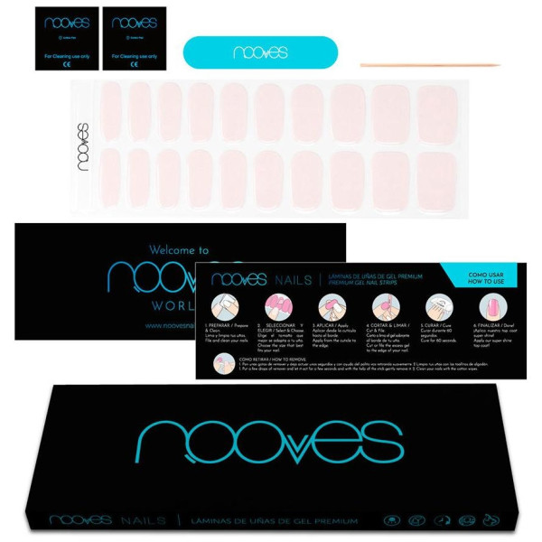 Láminas De Uñas De Gel Pale Rose Premium Luxe Solid Rosa 20 U 2