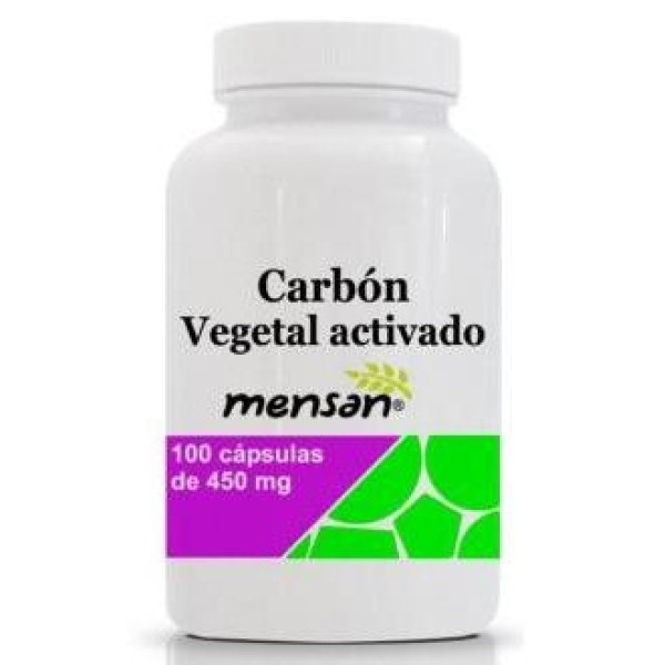 Mensan Carbon Vegetal Activado 450Mg 100Caps
