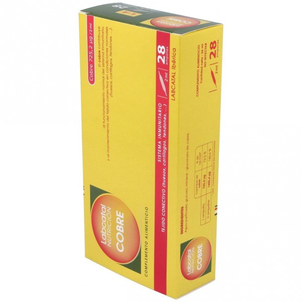 Labcatal 4 Cobre Ampollas, 28 X 2 Ml