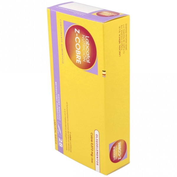 Labcatal Nutrición Zinc Cobre, 28 Ampollas X 2 Ml