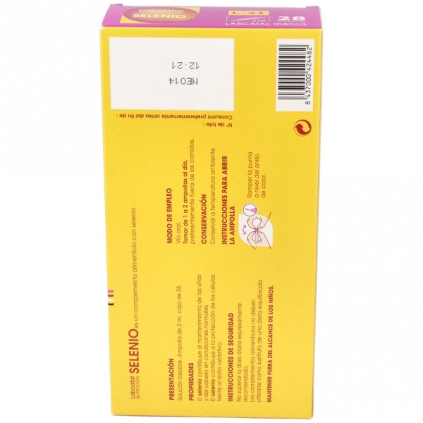 Labcatal 21 Selenio 28 Ampollas