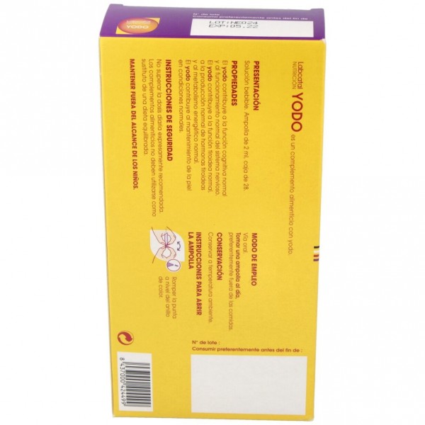 Labcatal Nutrición Yodo (Labcatal 7), 28 Ampollas