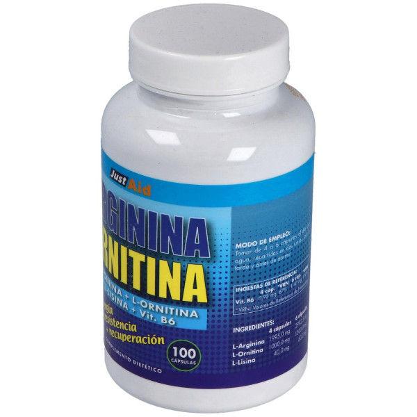 Arginina+Ornitina (Aminoacidos) 100Comp.