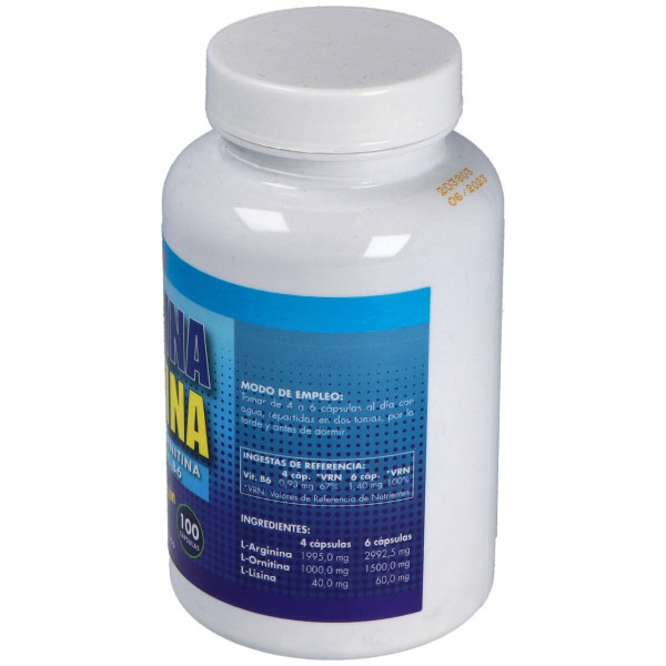 Arginina+Ornitina (Aminoacidos) 100Comp.