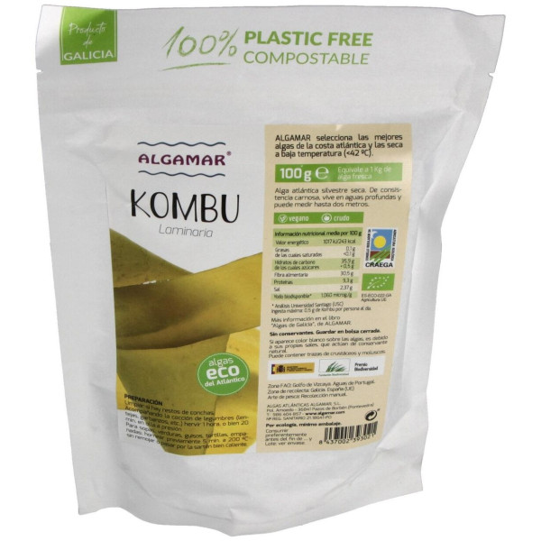 Algamar Algas Ecológica Kombu 100G
