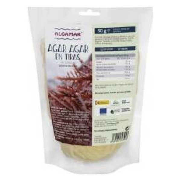 Algamar Agar Agar En Tiras 50G
