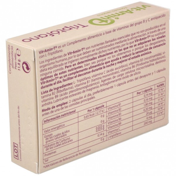 Vit Amin T Triftofano 30 Capsulas